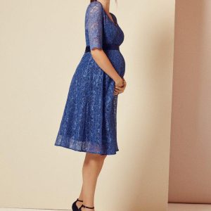 Flossie graviditetskjole fra Tiffany Rose, blå