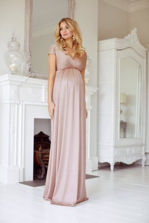 Francesca graviditetskjole fra Tiffany Rose (pudderfarvet) - Tiffany Rose - Dress - Buump