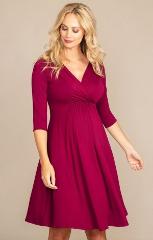Willow kjole til gravid fra Tiffany Rose (burgundy) - Tiffany Rose - Buump